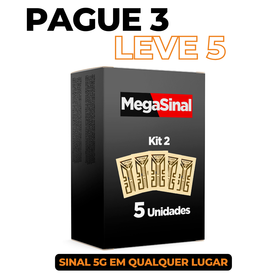 Adesivo Mega Sinal 5G ®️ - COMPRE 1 LEVE 2 - Oferta Relâmpago ⚡ - Cappolo