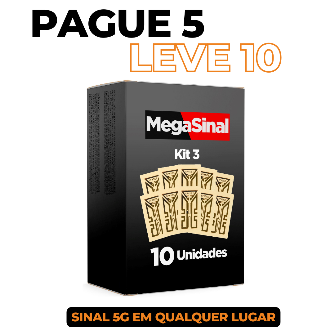 Adesivo Mega Sinal 5G ®️ - COMPRE 1 LEVE 2 - Oferta Relâmpago ⚡ - Cappolo