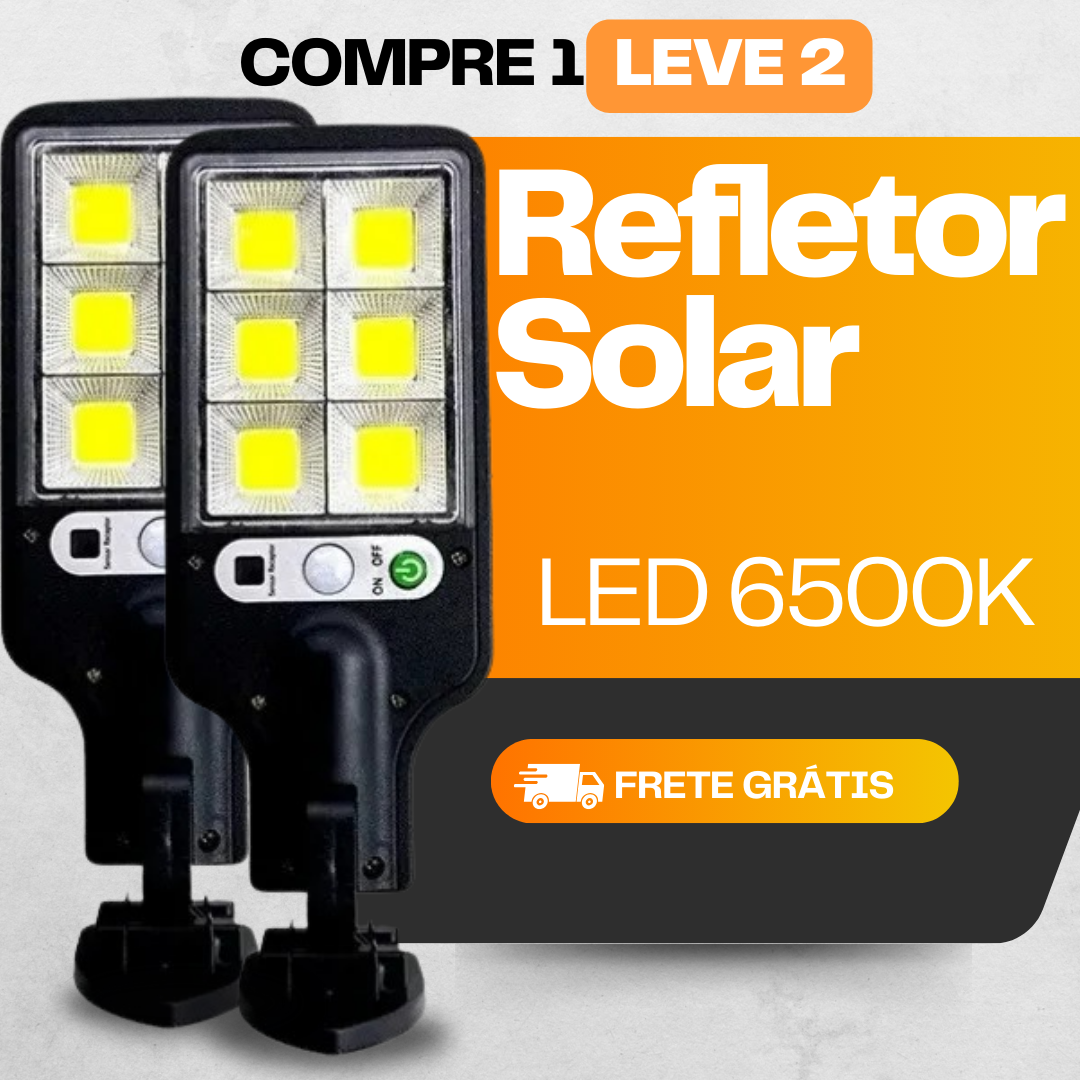 Refletor Solar Led 6500K -  COMPRE 1 LEVE 2